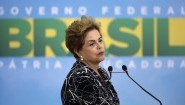 Die brasilianische Präsidentin Dilma Rousseff im Mai 2016. (picture alliance / dpa / Fernando Bizerra Jr.)
